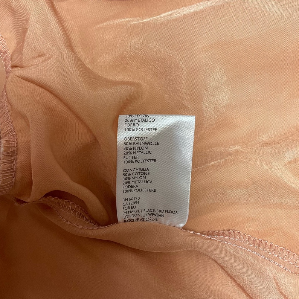 Anthropologie Maeve Katrina Lace Shimmer Peplum Top - Picture 9 of 9